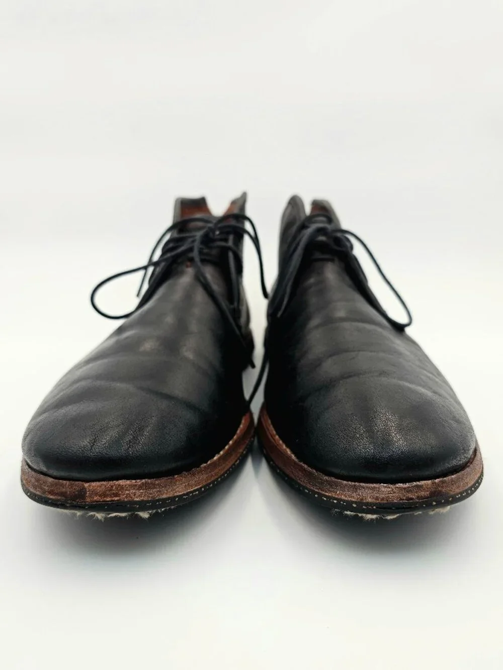 Timberland Boot Co Leather Chukka Boots Shoes Black Wodehouse 75510 Mens Size 10